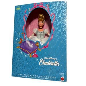 Disney Cinderella Collector Doll 1998 Mattel Signature Collection In Box
